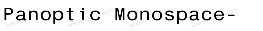 Panoptic Monospace字体转换